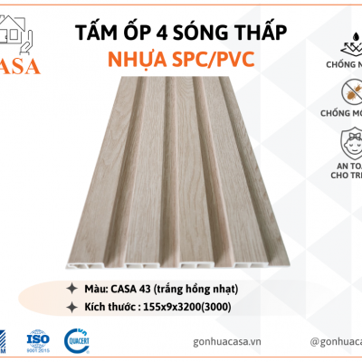 Tấm ốp 4 sóng CASA KS43