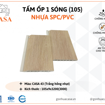 Tấm ốp 1 sóng (105) - CASA 43