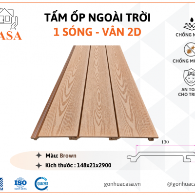 Tấm ốp 1 sóng - 2D - Yellow