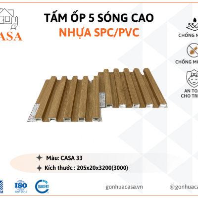 Tấm ốp 5 sóng cao - CASA 33