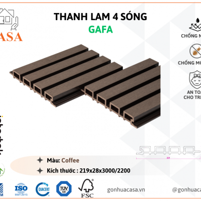 Tấm ốp 4 sóng GAFA Coffee